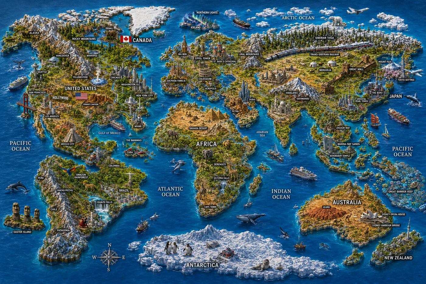 Beer World Map — product artwork